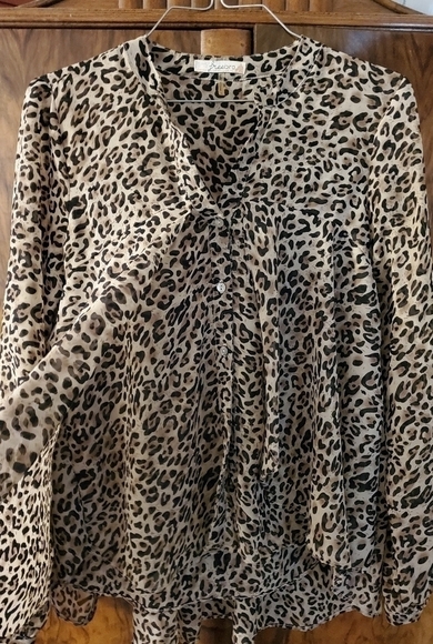 Freebird leopard print blouse - Picture 5 of 5